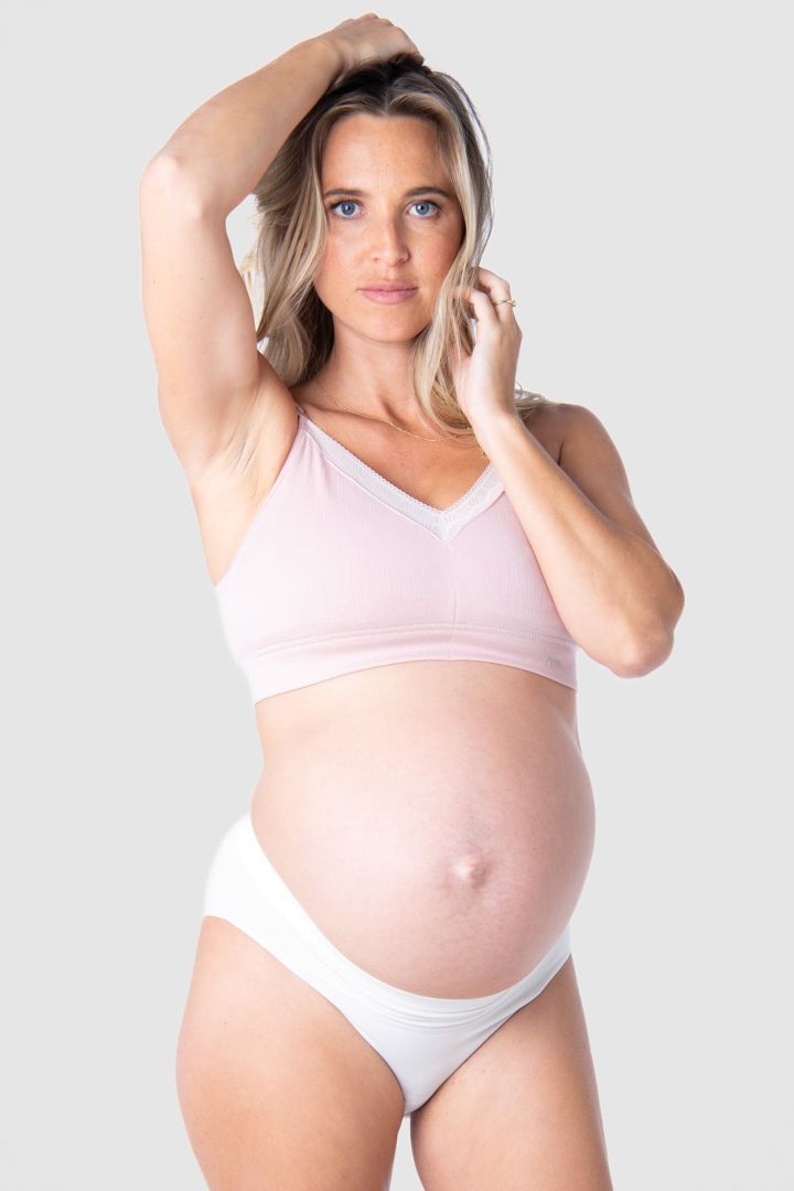 Seamless Full Cup Still BH mit Spitze rosa