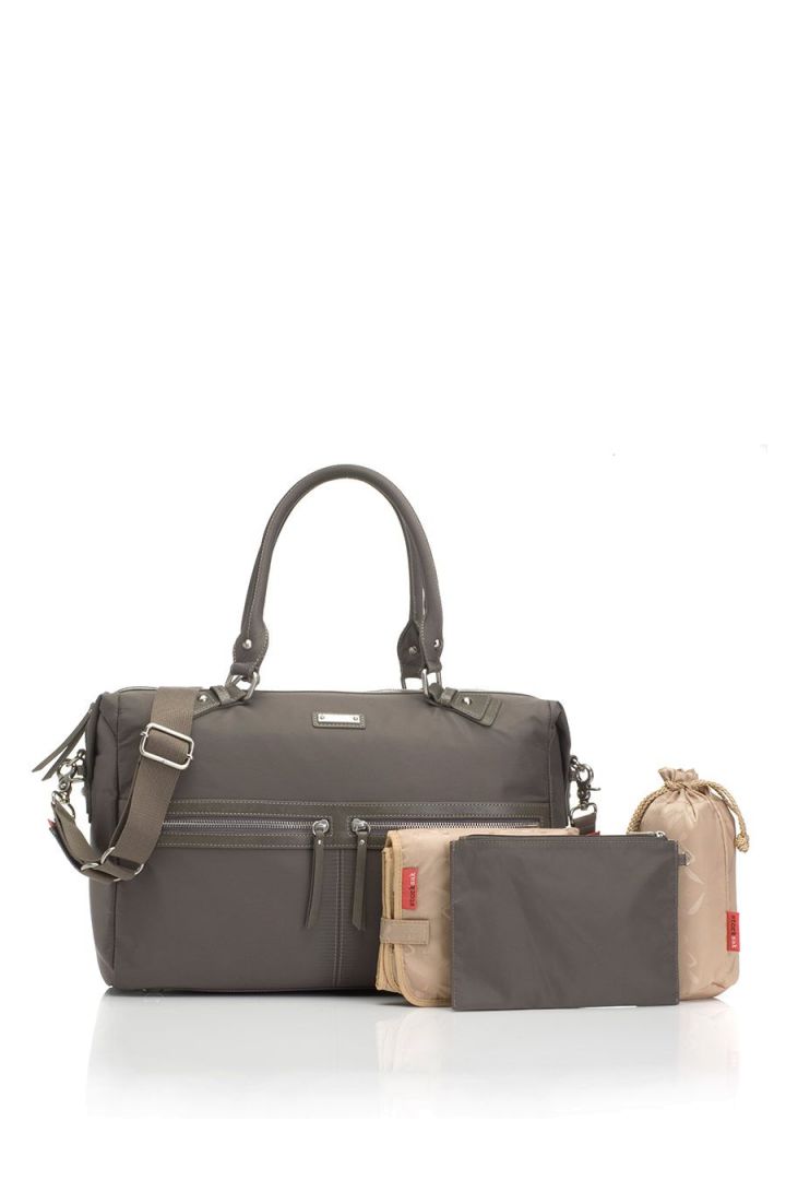 Storksak Wickeltasche grau