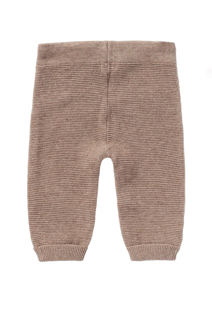 Organic Baby-Strickhose taupe