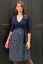 Vorschau: Umstands- und Stillkleid in Wickeloptik mit Herz Print navy
