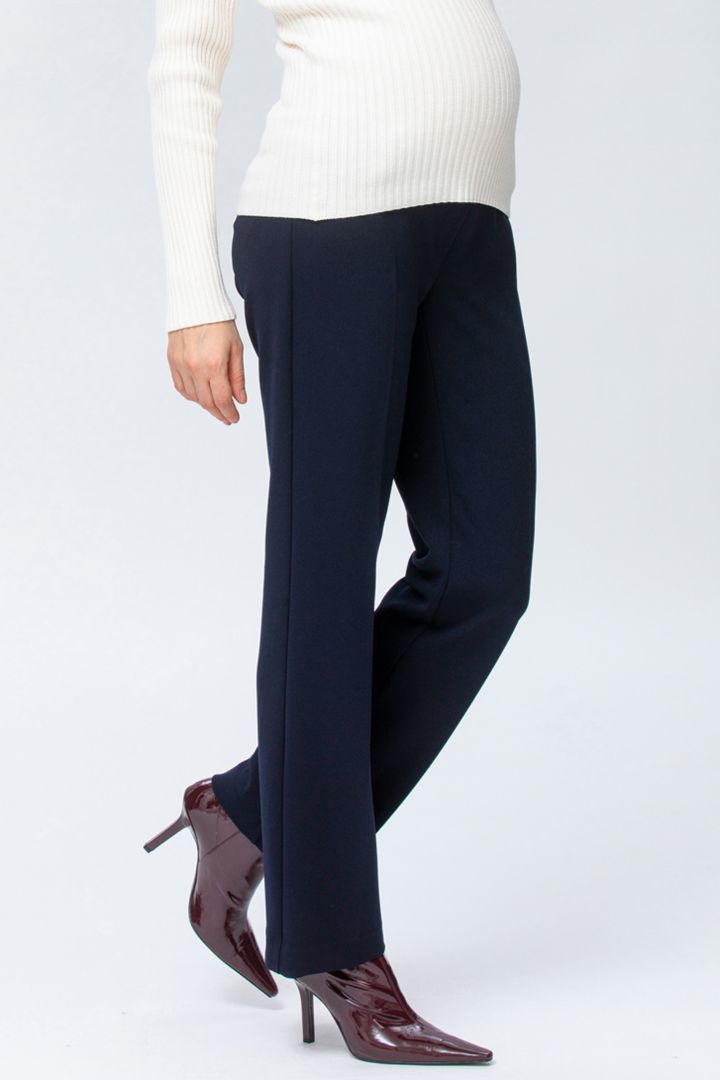Straight Leg Business Maternity Pants navy