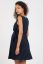 Vorschau: Crepe Umstands- und Stillkleid mit Plissees navy