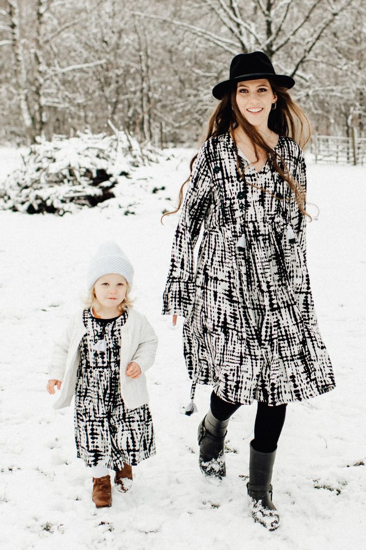 Mini Me Kleid mit Graphic Print