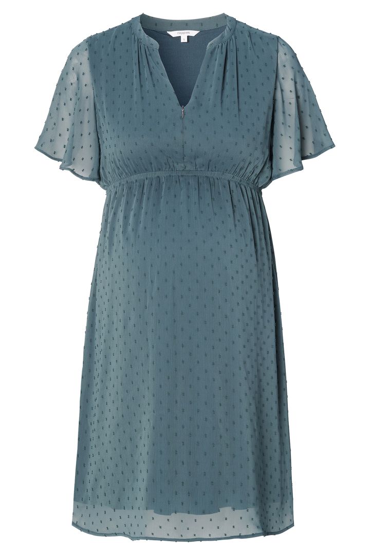 Maternity and Nursing Dress with Cap Sleeves