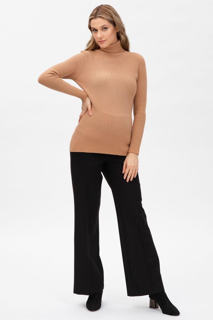 Wide Leg Maternity Trousers black