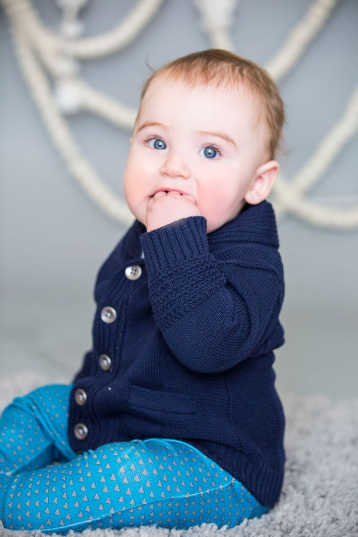 Cardigan with a shawl collar