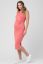 Vorschau: Ribbed Midi Umstandskleid koralle