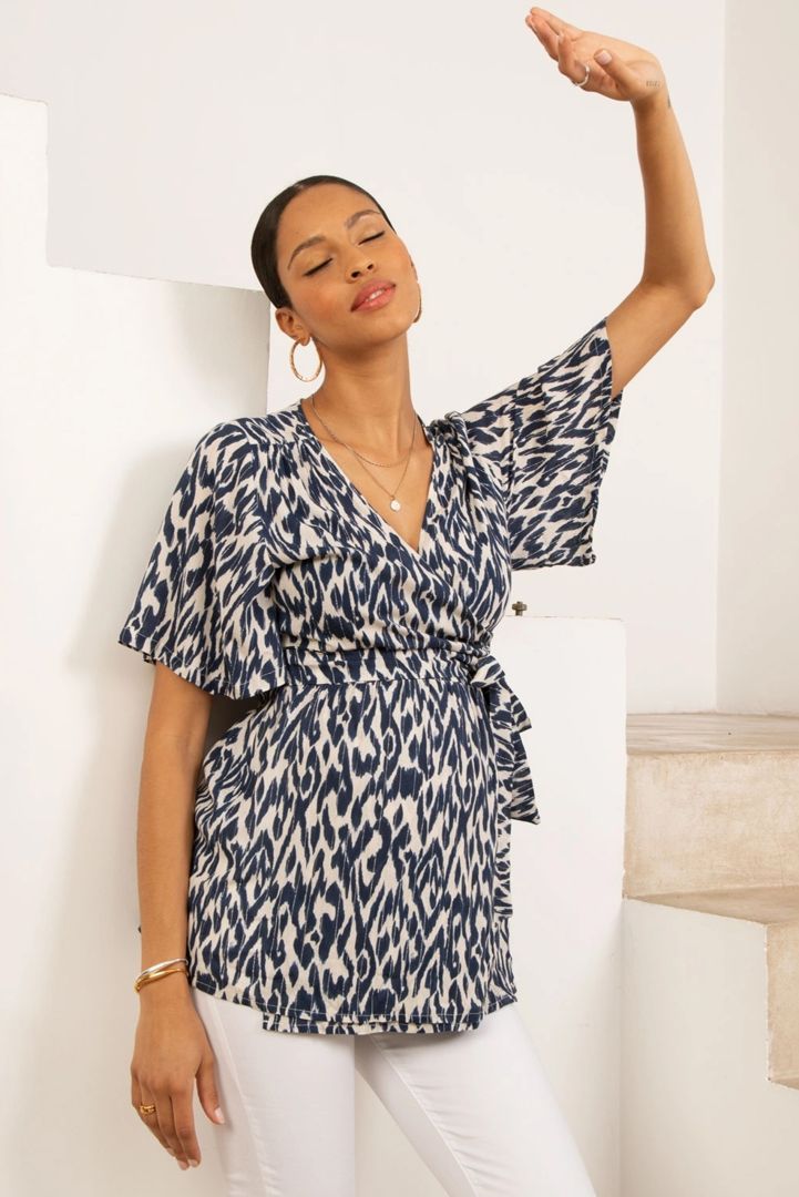 Umstands - und Stilltunika mit Batik Print