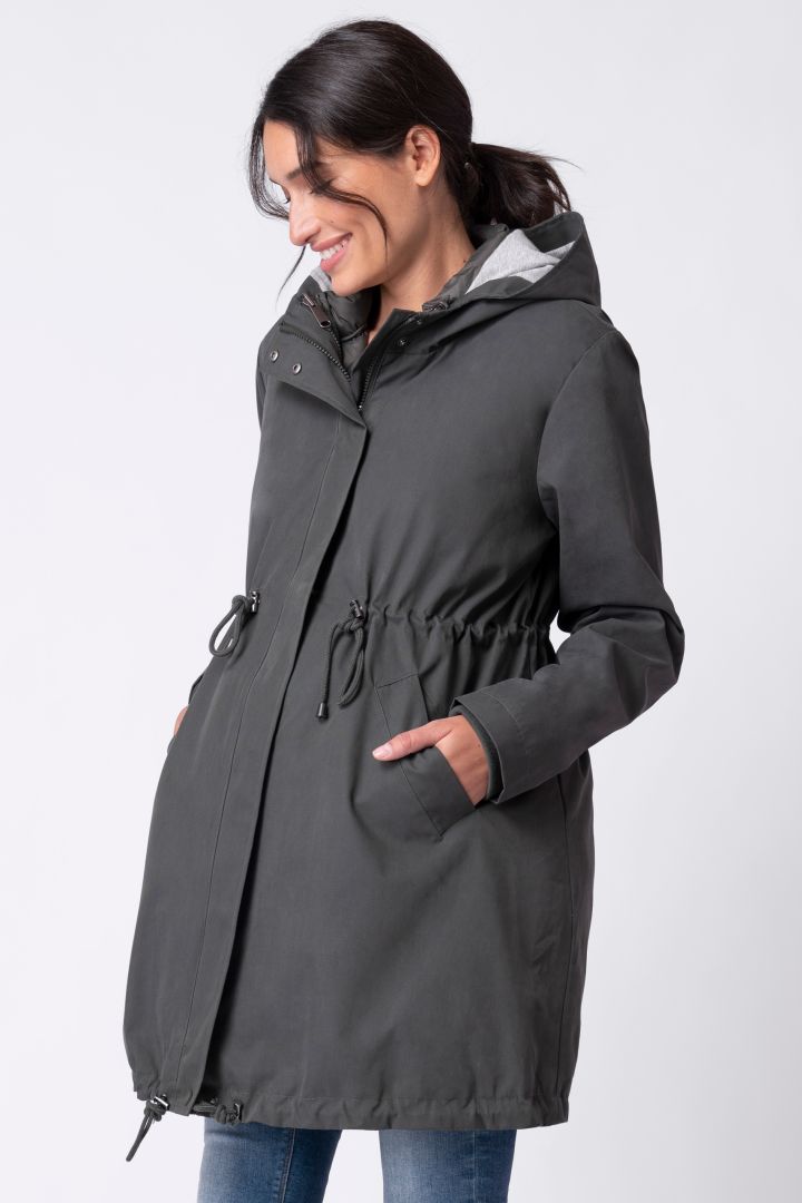 6 in 1 Umstandsparka, Tragejacke und Weste