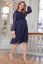 Preview: Chiffon Maternity Dress with Dots navy