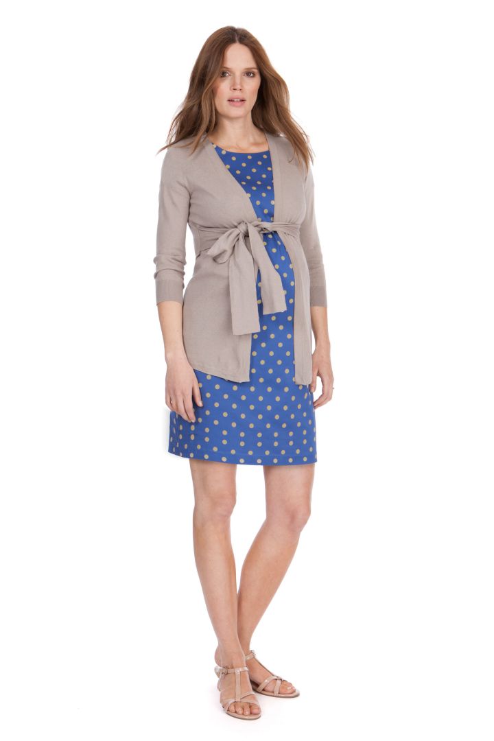 Polka Dot Umstandskleid kurzarm