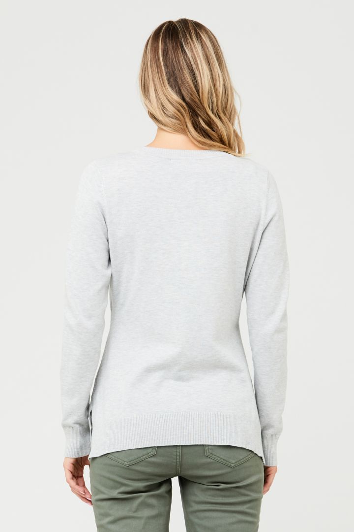 Fine Knit Maternity and Nursing Sweater