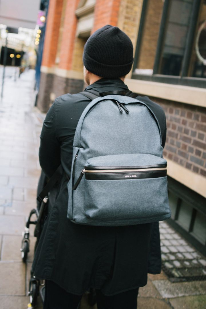Wickelrucksack indigo denim