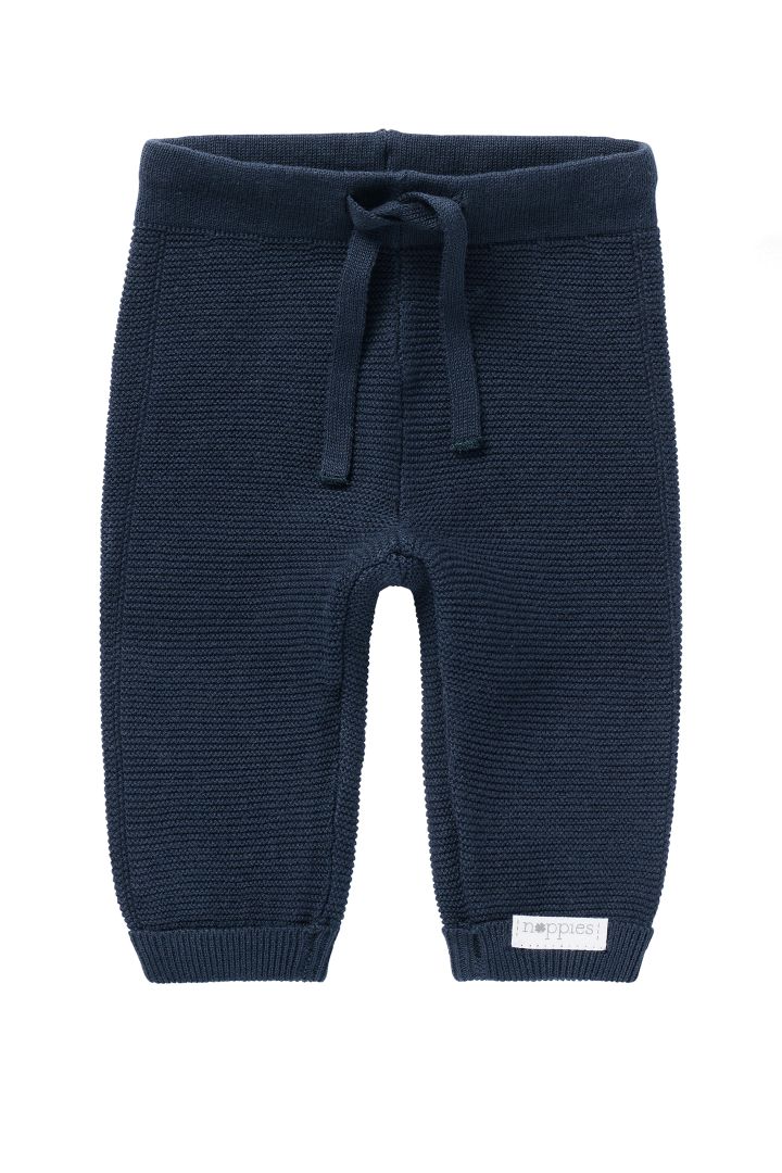 Organic Baby-Strickhose navy