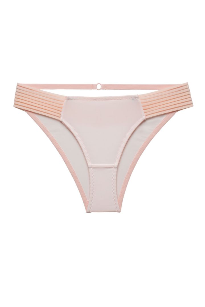 Umstandsslip mit Netz-Details rosa