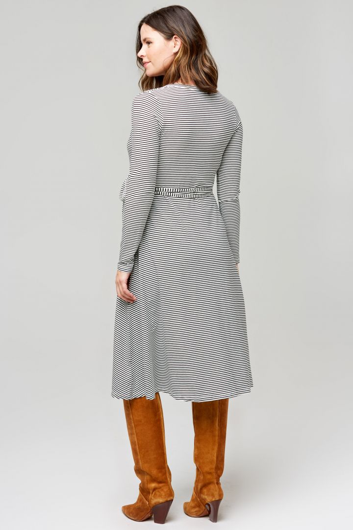 Umstands- und Still-Wickelkleid aus Bambus Viskose