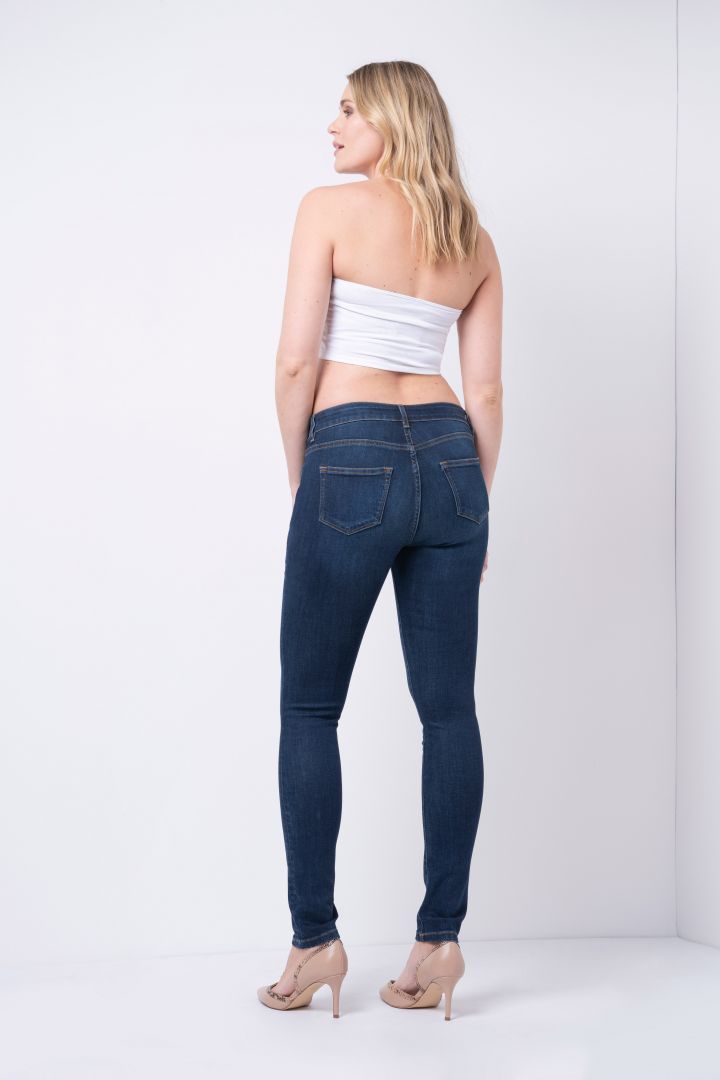 Organic Skinny Underbump Maternity jeans, dark indigo
