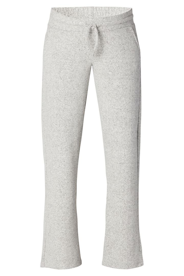 Ecovero Lounge Maternity Trousers Wide Leg grey