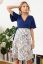 Vorschau: Umstands- und Stillkleid im Materialmix mit Blumen Print