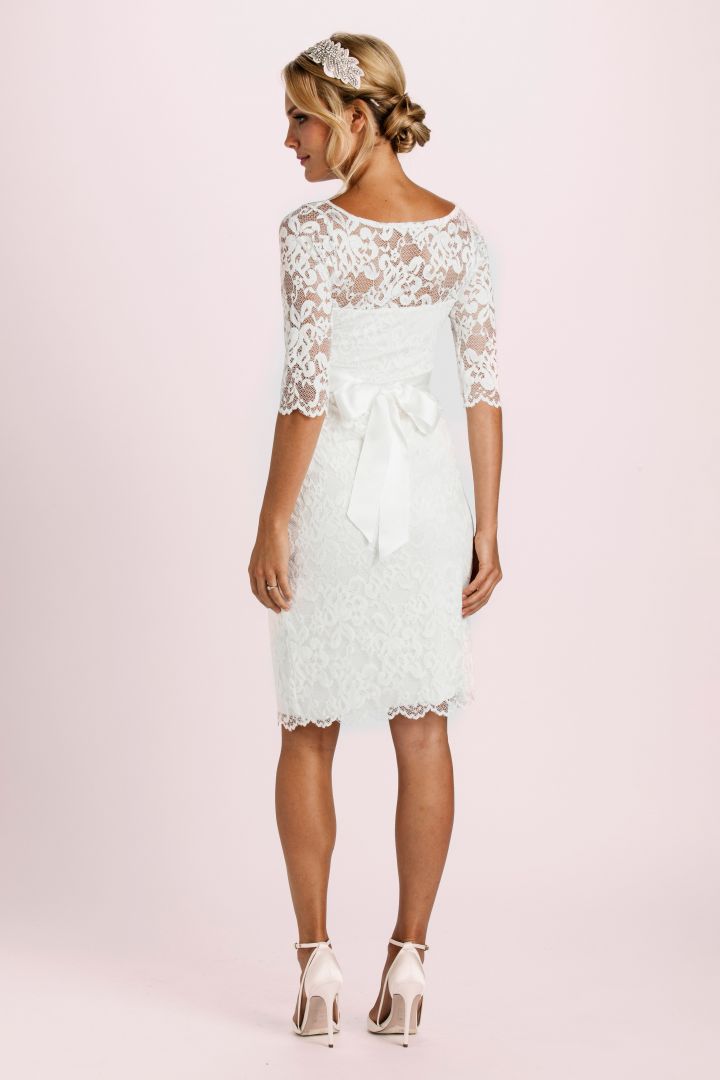 Spitzen Umstandsbrautkleid