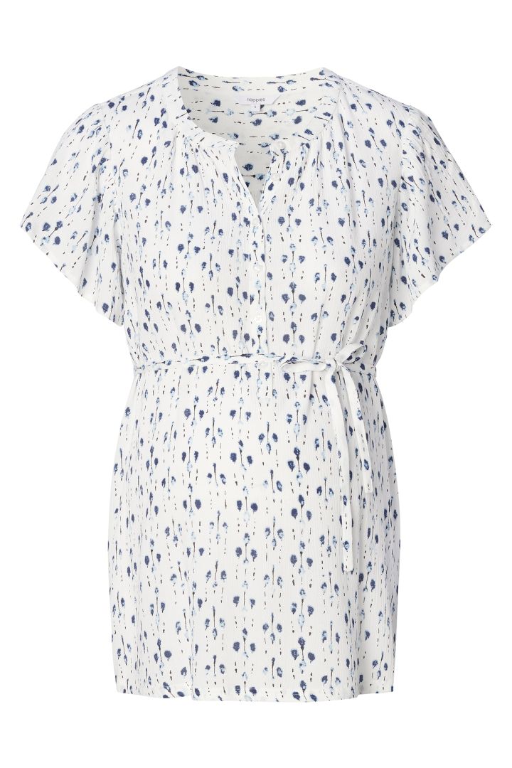 Umstands- und Stillbluse mit Allover Print