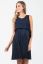 Vorschau: Crepe Umstands- und Stillkleid mit Plissees navy