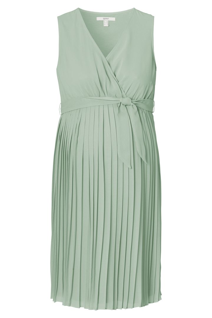 Eco Pleated Maternity Dress mint