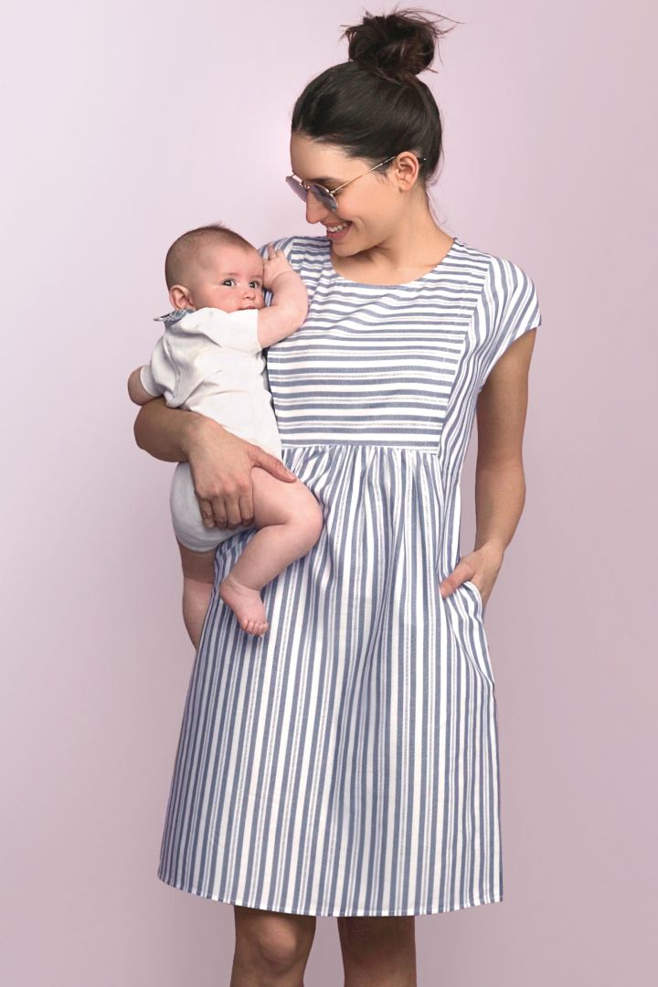 Panelled Maternity and Nursing Dress