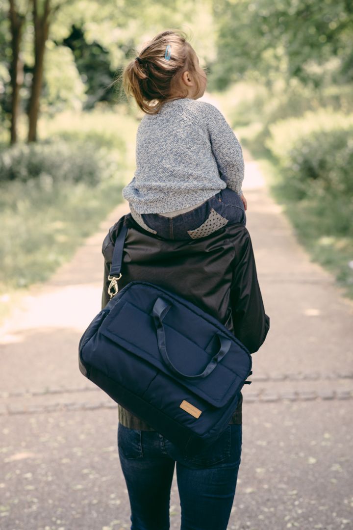 Wickeltasche aus Ripstop Nylon dunkelblau