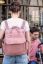 Vorschau: Wickelrucksack aus veganem Kunstleder rosa