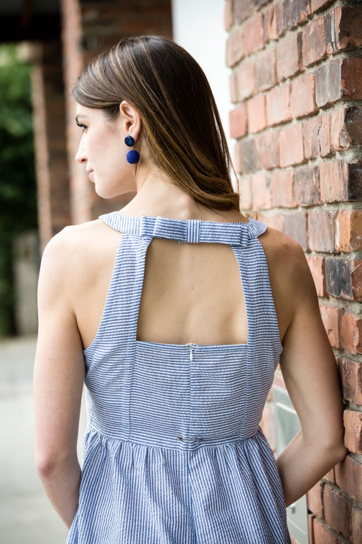 Seersucker Umstandskleid