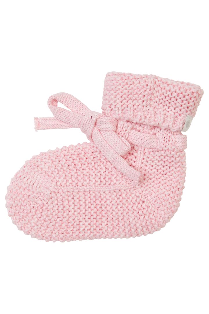 Organic Baby Strickschuhe rosa
