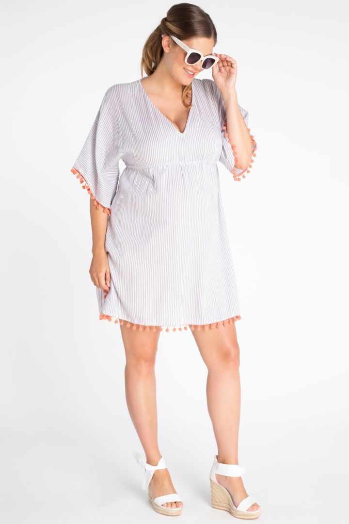 Umstands-Kaftan mit Pompoms