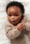 Vorschau: Organic Baby Strickjacke grau