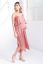 Preview: Double-Layered Maternity and Nursing Dress with Spaghetti Straps, pink