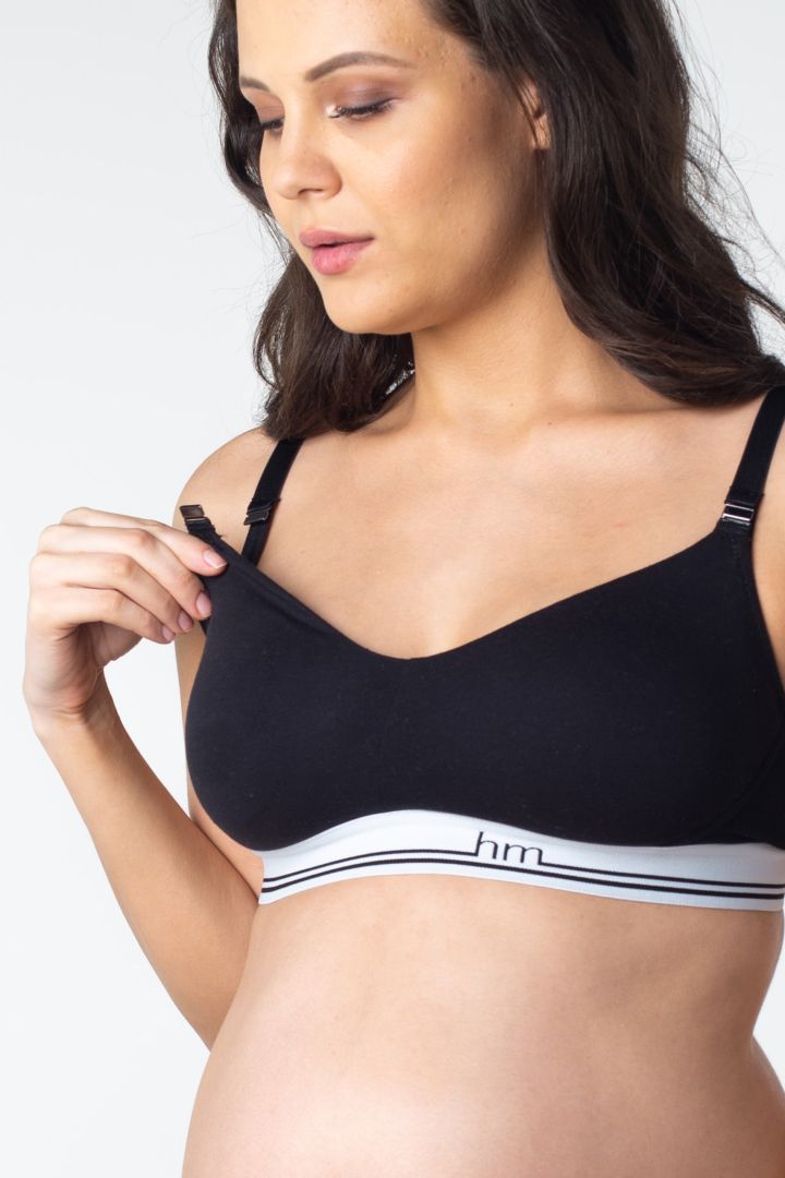 Soft Cup Schwangerschafts- und Still BH schwarz