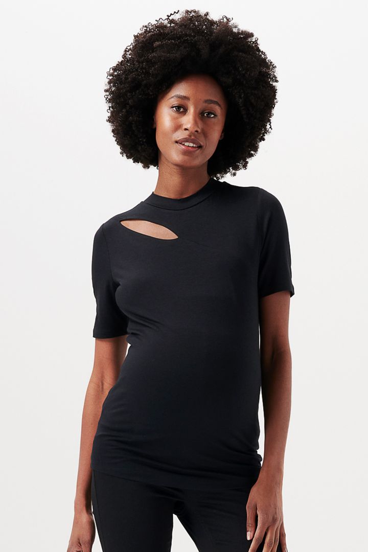 Ecovero Maternity Shirt with Cut Out