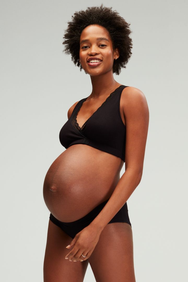 Schlaf Still BH mit Spitze schwarz