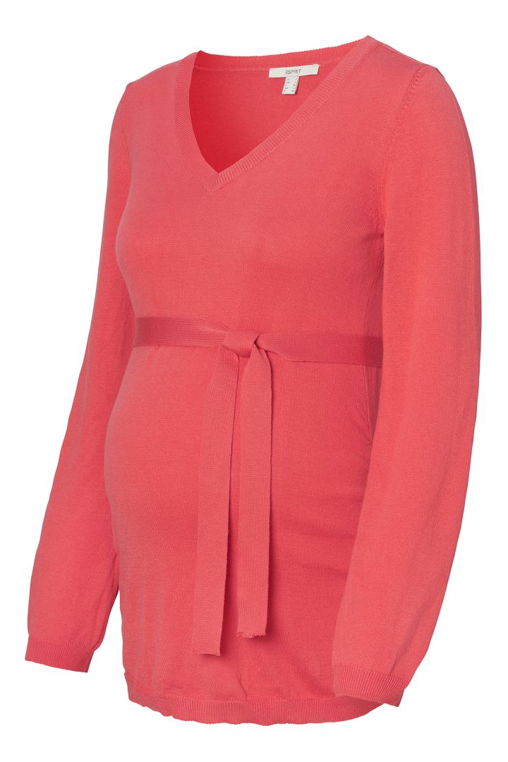 Organic Umstandspullover mit Bindegürtel