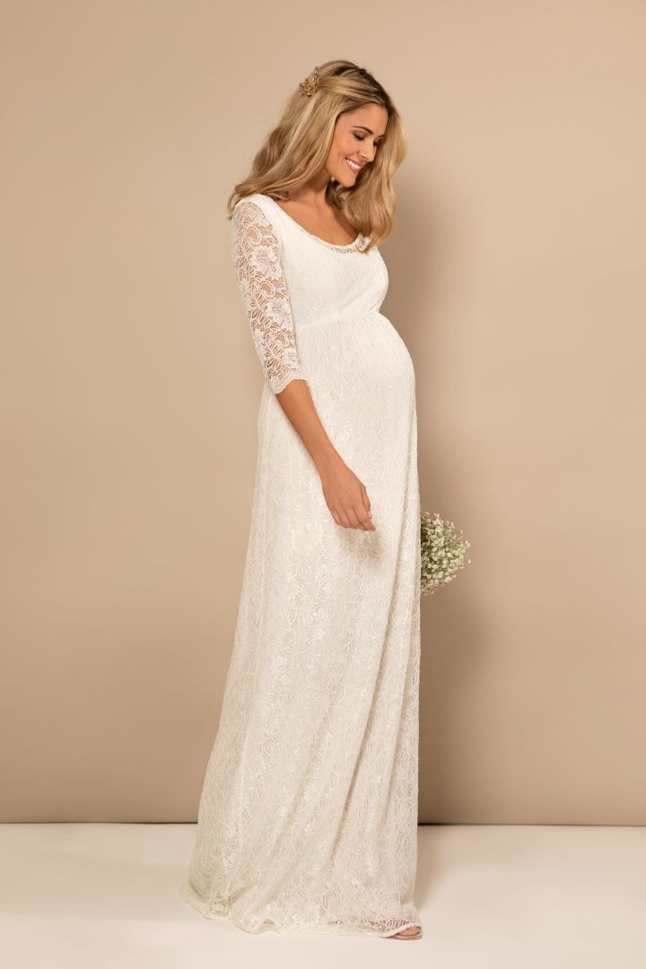 Umstandsbrautkleid lang