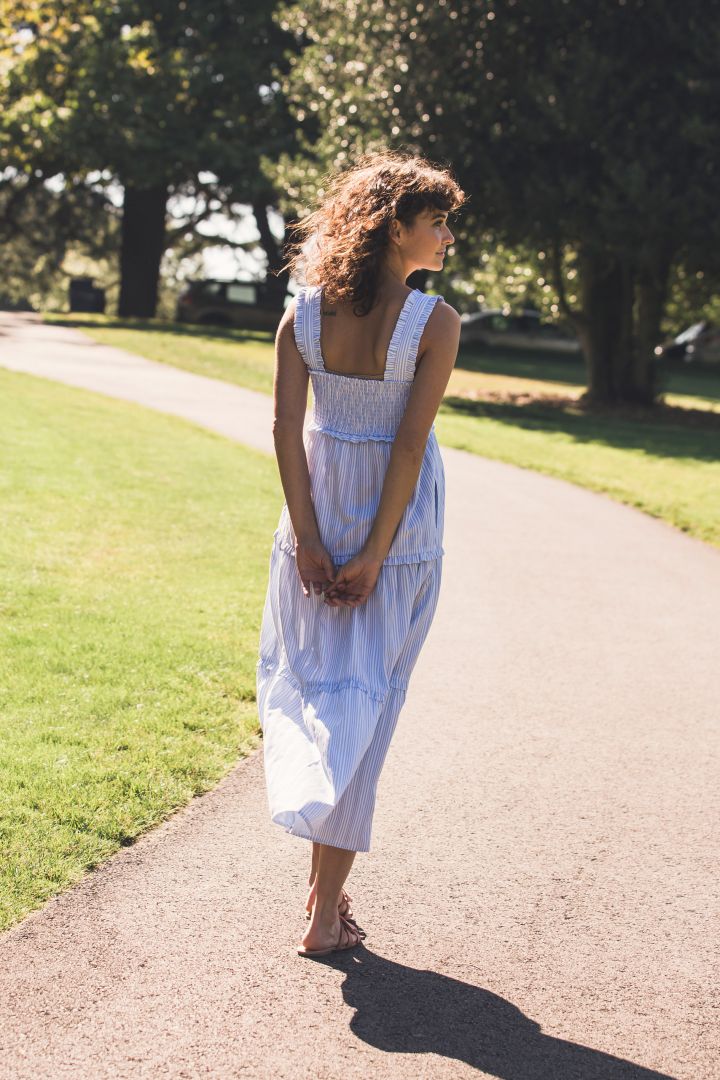 Midi Umstands- und Stillkleid Stripe