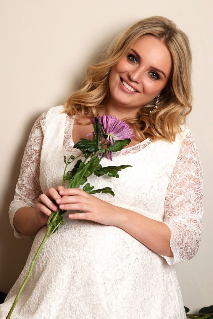 Plus Size Umstandsbrautkleid