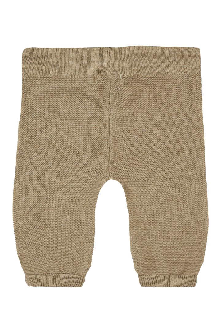 Organic Baby-Strickhose khaki light