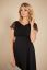 Preview: Maternity dress with lace top long black