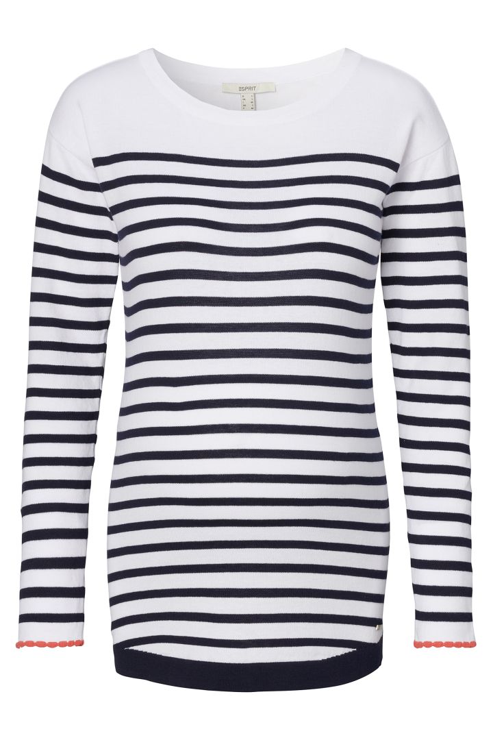 Organic Umstandspullover mit Streifen