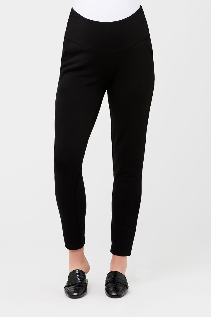 Slim-Fit Maternity Trousers black