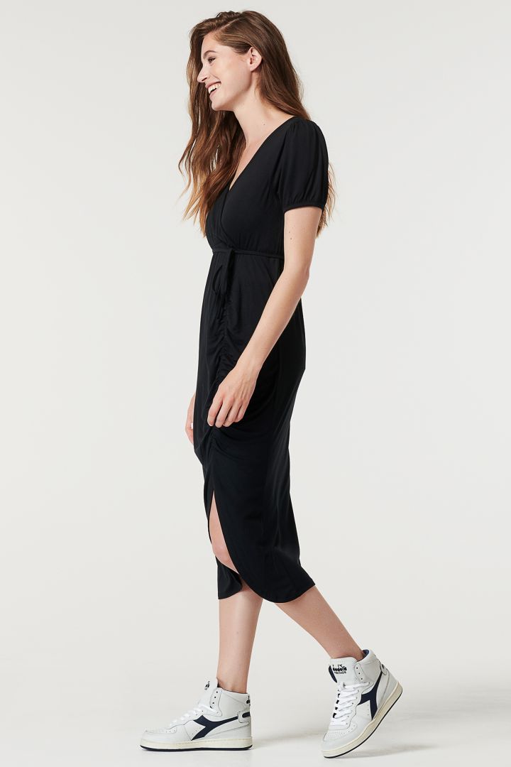 Ecovero Midi Maternity and Nursing Dress
