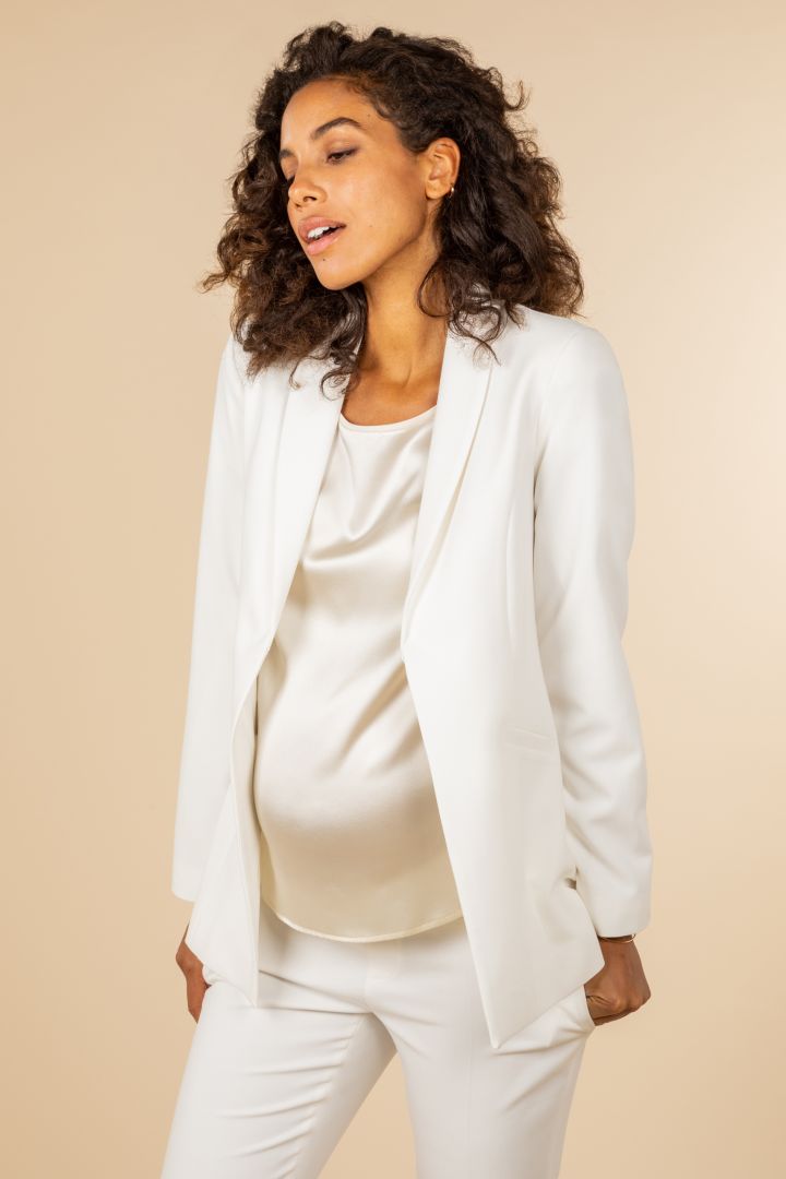 Umstands-Brautblazer mit abnehmbarer Schleife