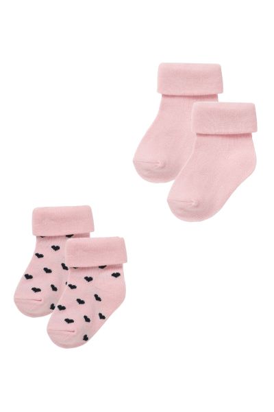 2er Set Babysocken rosa