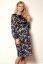 Preview: Maternity dress with flower print, navy